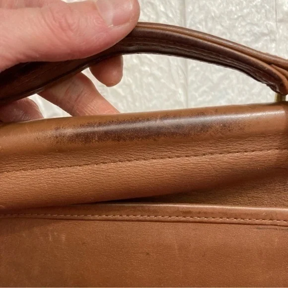 Coach vintage English tan leather reissue Willis bag 0 9927 - Picture 9 of 14